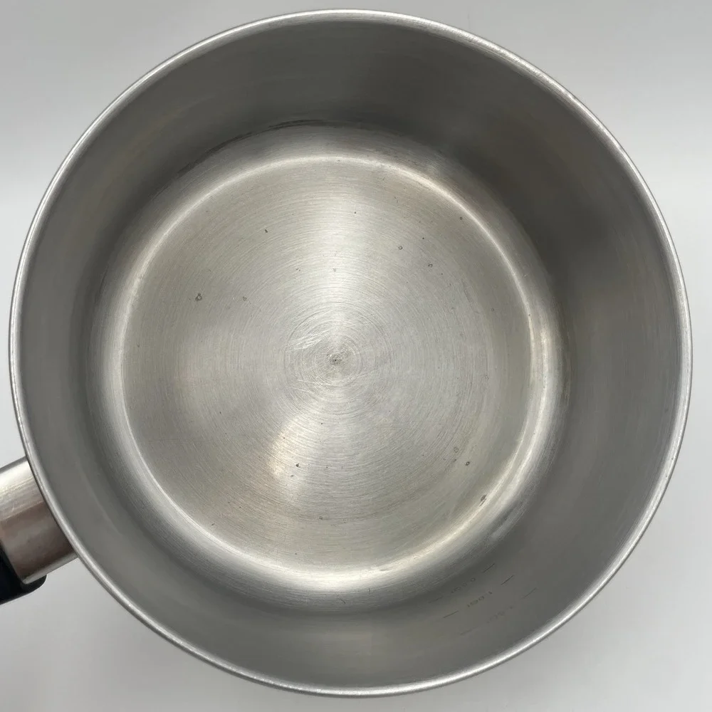 Megaware Stainless‎ Steel 1.5 Quart Sauce Pan Cookware Glass Lid Vintage